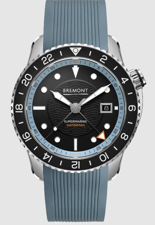 Best Bremont Supermarine WATERMAN APEX II Blue rubber Replica Watch